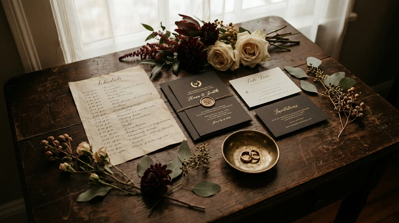 Timeline y planeación del día de la boda
