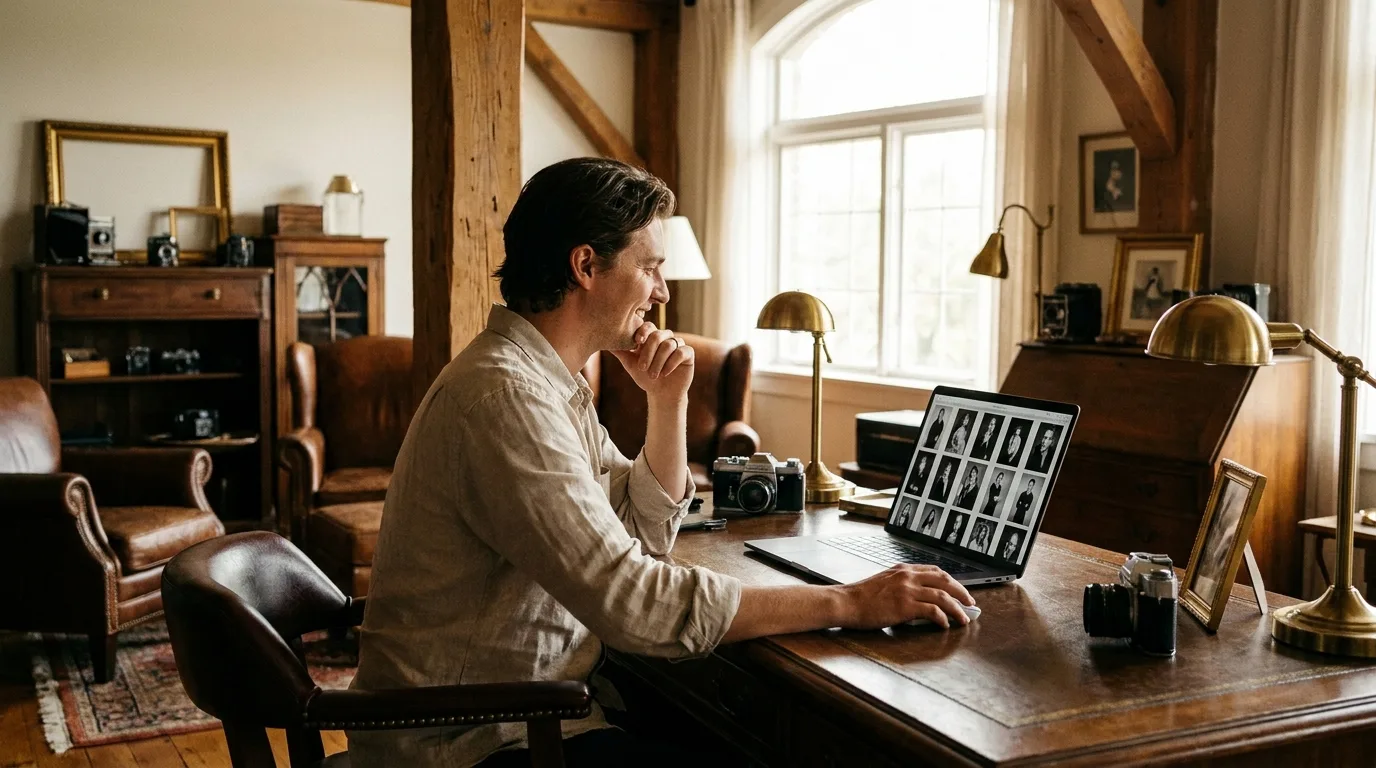 photographer sending their first gallery to an editing partner