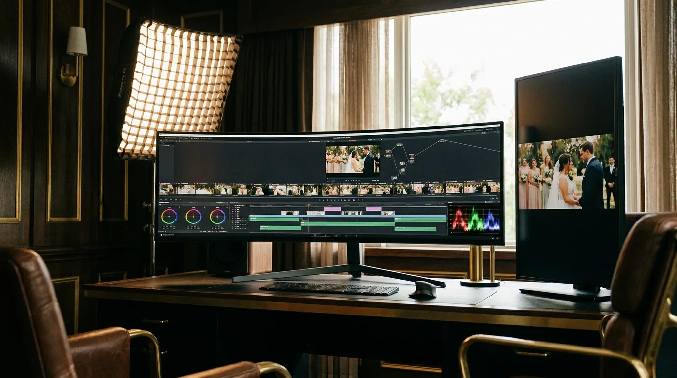 wedding video editing suite